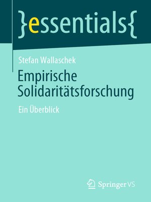 cover image of Empirische Solidaritätsforschung